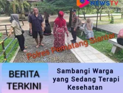 Sat Binmas Polres Pematangsiantar Sambangi Warga yang Sedang Terapi Kesehatan