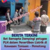 Polres Pematangsiantar Dampingi petugas PLN dalam Penertiban Listrik di Kawasan Tomuan