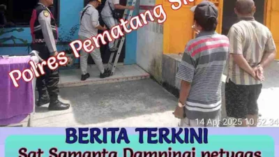 Polres Pematangsiantar Dampingi petugas PLN dalam Penertiban Listrik di Kawasan Tomuan