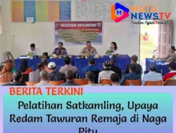 Polres Pematangsiantar Gelar Pelatihan Satkamling, Upaya Redam Tawuran Remaja di Naga Pitu