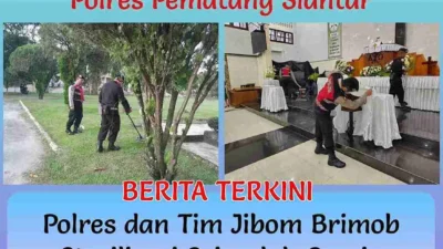 Polres dan Tim Jibom Brimob  Sterilisasi Sejumlah Gereja Jelang Ibadah Paskah 2025