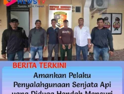 Polres Pematangsiantar Amankan Pelaku Penyalahgunaan Senjata Api yang Diduga Hendak Mencuri