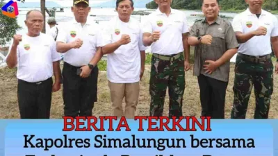 Dorong Simalungun Save Tourism :  Kapolres Simalungun Hadiri Gerakan Bersih Danau Toba Bersama Forkopimda, 