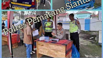 Sat Lantas Polres Pematangsiantar Gelar Lomba Pantun Tertib Lalu Lintas Sambut HUT ke-154 Kota
