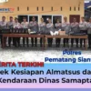 Kapolres Pematangsiantar Cek Kesiapan Almatsus dan Kendaraan Dinas Samapta