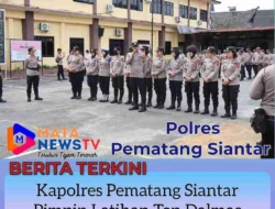 Kapolres Pematangsiantar Pimpin Latihan Ton Dalmas, Tegaskan Kesiapan Personel Hadapi Situasi Massa