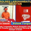 Polsek Torgamba Bekuk Pengedar Sabu di SPBU Pinang Awan, Amankan Barang Bukti Hampir 5 Gram