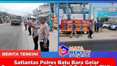 Satlantas Polres Batu Bara Gelar Pengamanan dan Patroli di Sejumlah Titik pada Peringatan May Day 2025