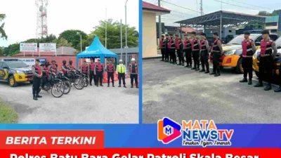 Polres Batu Bara Gelar Patroli Skala Besar Amankan Peringatan Hari Buruh Sedunia