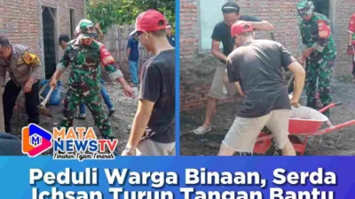 Peduli Warga Binaan, Serda Ichsan Turun Tangan Bantu Rehab Rumah di Serengan
