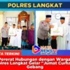 Pererat Hubungan dengan Warga, Kapolres Langkat Gelar Jumat Curhat di Gebang