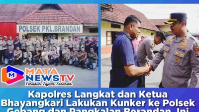 Kapolres Langkat dan Ketua Bhayangkari Lakukan Kunker ke Polsek Gebang dan Pangkalan Berandan, Ini Pesan Penting yang Disampaikan
