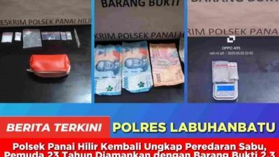 Peredaran Sabu, Pemuda 23 Tahun Diamankan dengan Barang Bukti 2,3 Gram