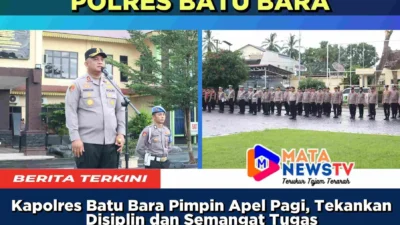 Kapolres Batu Bara Pimpin Apel Pagi, Tekankan Disiplin dan Semangat Tugas