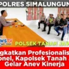 Tingkatkan Profesionalisme Personel, Kapolsek Tanah Jawa Gelar Anev Kinerja