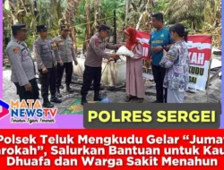 Polsek Teluk Mengkudu Gelar “Jumat Barokah”, Salurkan Bantuan untuk Kaum Dhuafa dan Warga Sakit Menahun