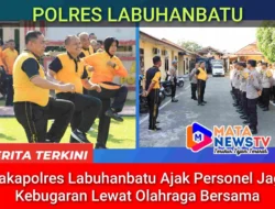 Wakapolres Labuhanbatu Ajak Personel Jaga Kebugaran Lewat Olahraga Bersama
