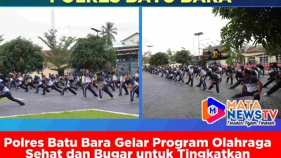 Polres Batu Bara Gelar Program Olahraga Sehat dan Bugar untuk Tingkatkan Kebugaran Personel