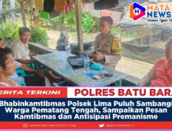 Bhabinkamtibmas Polsek Lima Puluh Sambangi Warga Pematang Tengah, Sampaikan Pesan Kamtibmas dan Antisipasi Premanisme