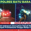 Polsek Indrapura Gencarkan Patroli Malam, Cegah Premanisme hingga Balap Liar