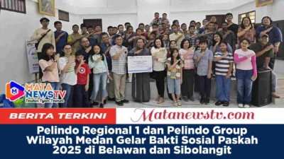 Pelindo Regional 1 dan Pelindo Group Wilayah Medan Gelar Bakti Sosial Paskah 2025 di Belawan dan Sibolangit