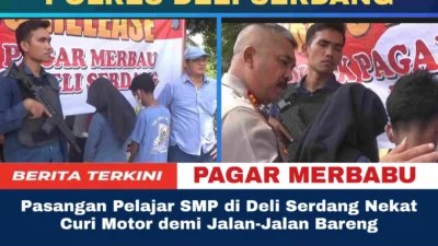 Pasangan Pelajar SMP di Deli Serdang Nekat Curi Motor demi Jalan-Jalan Bareng
