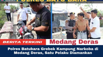 Polres Batubara Grebek Kampung Narkoba di Medang Deras, Satu Pelaku Diamankan