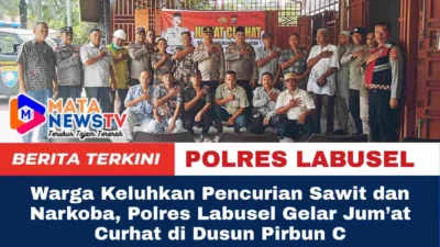 Warga Keluhkan Pencurian Sawit dan Narkoba, Polres Labusel Gelar Jum’at Curhat di Dusun Pirbun C