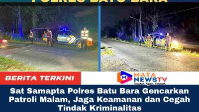 Sat Samapta Polres Batu Bara Gencarkan Patroli Malam, Jaga Keamanan dan Cegah Tindak Kriminalitas