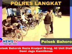 Polsek Bahorok Razia Knalpot Brong, 40 Unit Disita Demi Jaga Kamtibmas