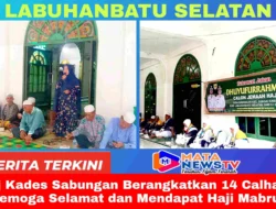 Pj Kades Sabungan Berangkatkan 14 Calhaj: Semoga Selamat dan Mendapat Haji Mabrur