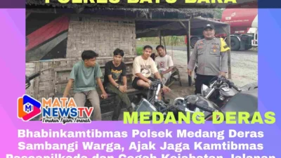 Bhabinkamtibmas Polsek Medang Deras Sambangi Warga, Ajak Jaga Kamtibmas Pascapilkada dan Cegah Kejahatan Jalanan