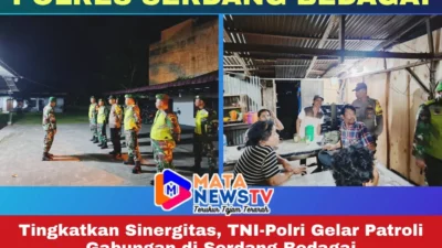 Tingkatkan Sinergitas, TNI-Polri Gelar Patroli Gabungan di Serdang Bedagai
