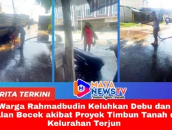 Warga Rahmadbudin Keluhkan Debu dan Jalan Becek akibat Proyek Timbun Tanah di Kelurahan Terjun