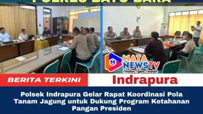Polsek Indrapura Gelar Rapat Koordinasi Pola Tanam Jagung untuk Dukung Program Ketahanan Pangan Presiden