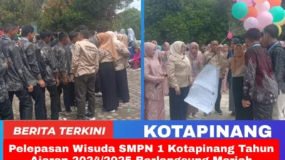 Pelepasan Wisuda SMPN 1 Kotapinang Tahun Ajaran 2024/2025 Berlangsung Meriah