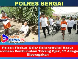 Polsek Firdaus Gelar Rekonstruksi Kasus Percobaan Pembunuhan Tukang Ojek, 17 Adegan Diperagakan