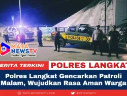 Polres Langkat Gencarkan Patroli Malam, Wujudkan Rasa Aman Warga