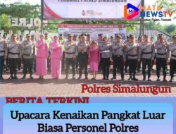 AKBP Marganda Aritonang, S.H., S.I.K., M.M., Pimpin Upacara Kenaikan Pangkat Luar Biasa untuk AKBP Gandhi, S.H.
