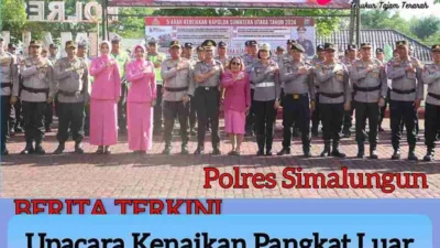 AKBP Marganda Aritonang, S.H., S.I.K., M.M., Pimpin Upacara Kenaikan Pangkat Luar Biasa untuk AKBP Gandhi, S.H.