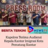 Kapolres Terima Audiensi Kepala Kantor Imigrasi Kota Pematangsiantar