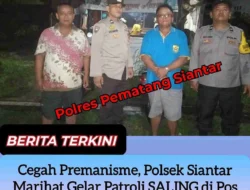 Cegah Premanisme, Polsek Siantar Marihat Gelar Patroli SALING di Pos Kamling Gang Pede