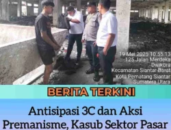 Antisipasi 3C dan Aksi Premanisme, Kasub Sektor Pasar Horas Patroli Jalan Kaki sambangi Pedagang 