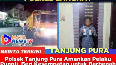 Polsek Tanjung Pura Amankan Pelaku Pungli, Beri Kesempatan untuk Berbenah
