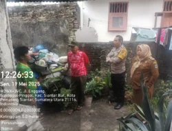 Polsek Siantar Barat Tindaklanjuti Keluhan Warga soal Penumpukan Barang Rongsokan di Jalan Merpati