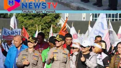 Kapolres Pematangsiantar Hadiri Pelepasan Pawai Hari Buruh Internasional