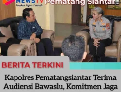 Kapolres Pematangsiantar Terima Audiensi Bawaslu, Komitmen Jaga Keamanan Pemilu