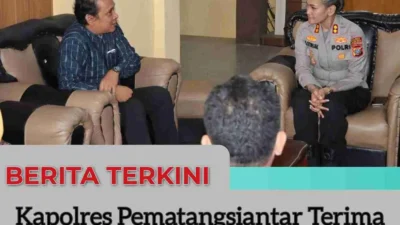 Kapolres Pematangsiantar Terima Audiensi Bawaslu, Komitmen Jaga Keamanan Pemilu