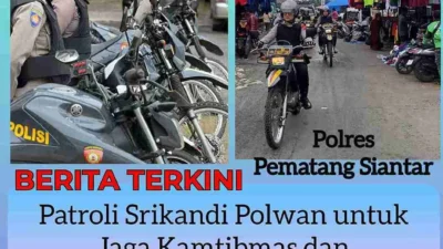 Polres Pematangsiantar Gelar Patroli Srikandi Polwan