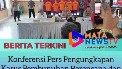 Konferensi Pers Pengungkapan Kasus Pembunuhan Berencana dan Pencabulan